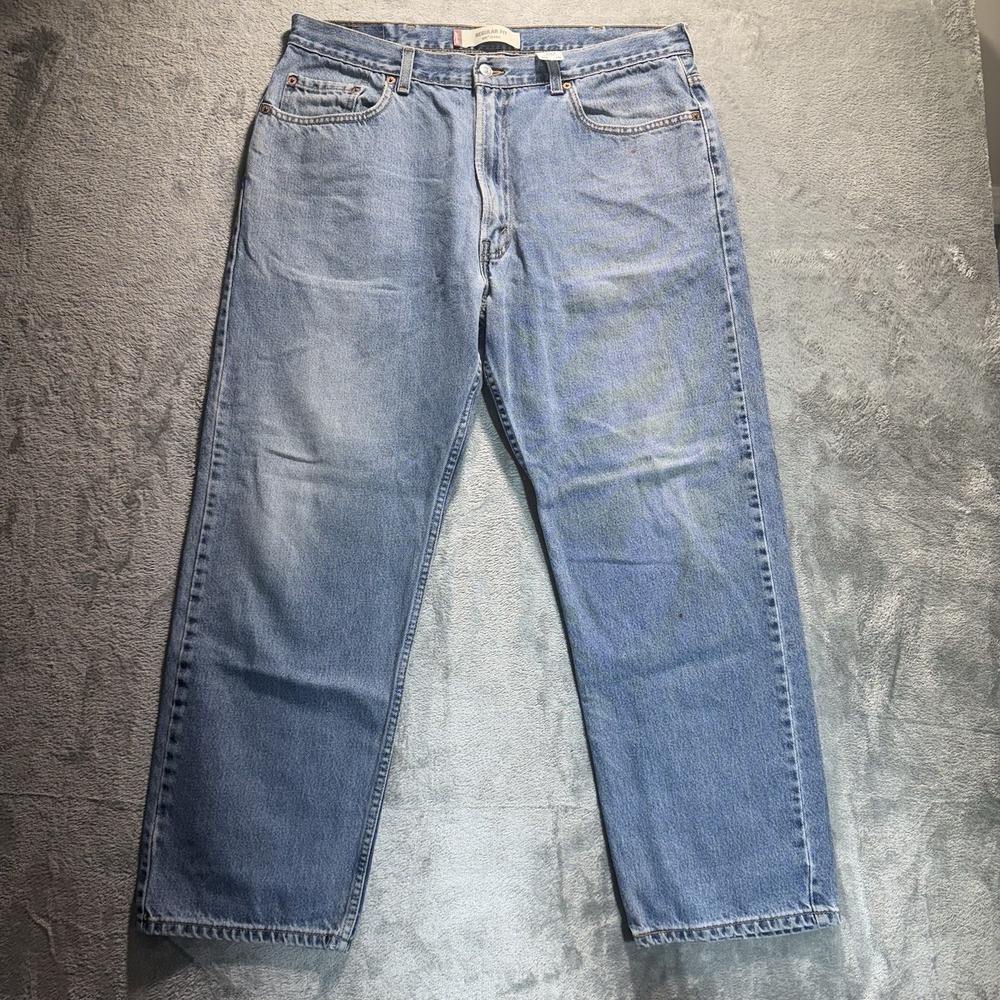 Levi's 505 Jeans Men's Size 40x32‎ (38x30) Blue Regular Fit Straight Leg Cotton